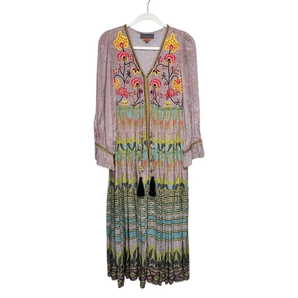casual maxi dress long sleeve Sweet Beyond Plaid Sherril Long Sleeve Maxi Dress